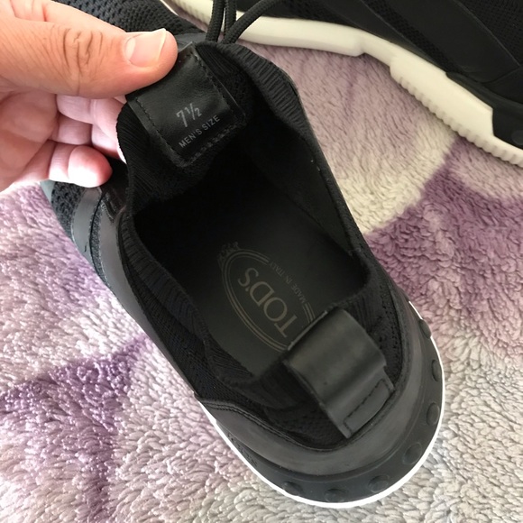 Tod’s No Code Black Sneaker in Mesh and Leather - Picture 11 of 16